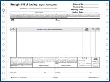 Free Printable Short Form Bill Of Lading