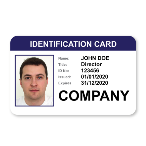 Printable Identity ID Card Template