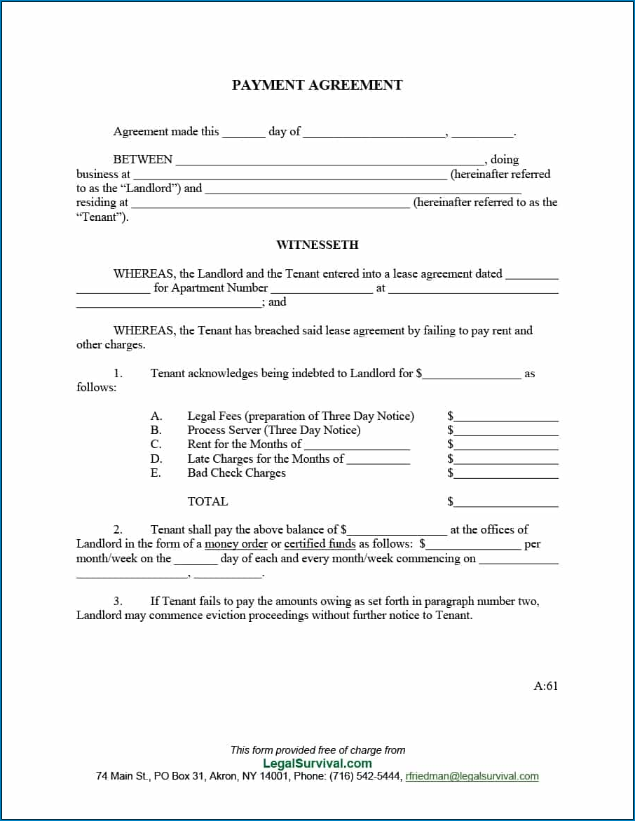  Free Agreement Between Two Parties For Money