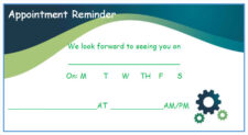 Appointment Card Examples