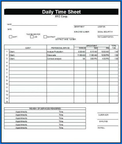 √ Free Editable Attorney Timesheet Template 5578