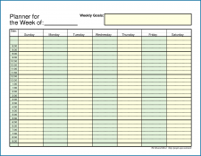 √ Free Printable Best Weekly Planner Template