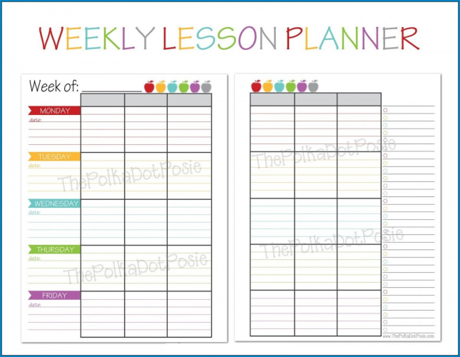 √ Free Printable Best Weekly Planner Template