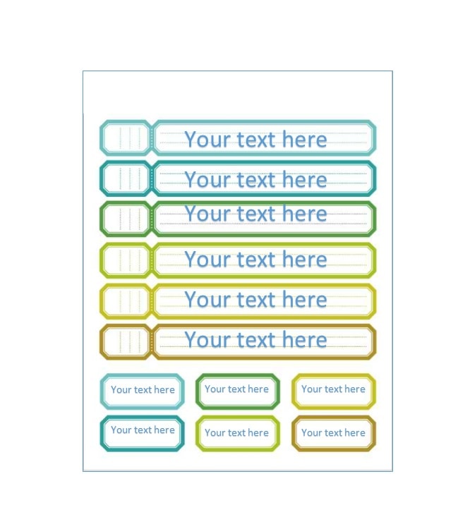 Binder Spine Template