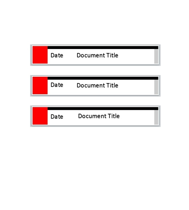 Binder Spine Template