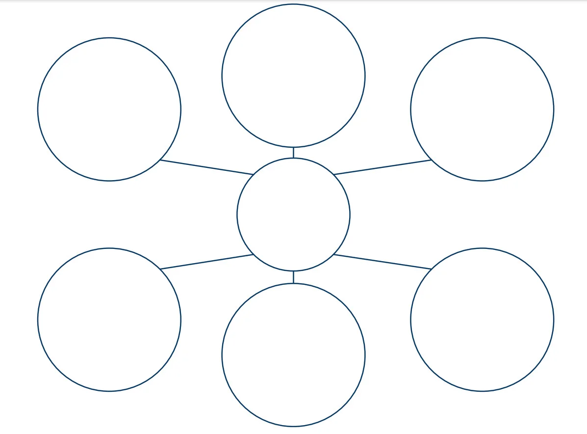 Blank Bubble Map Template jpg