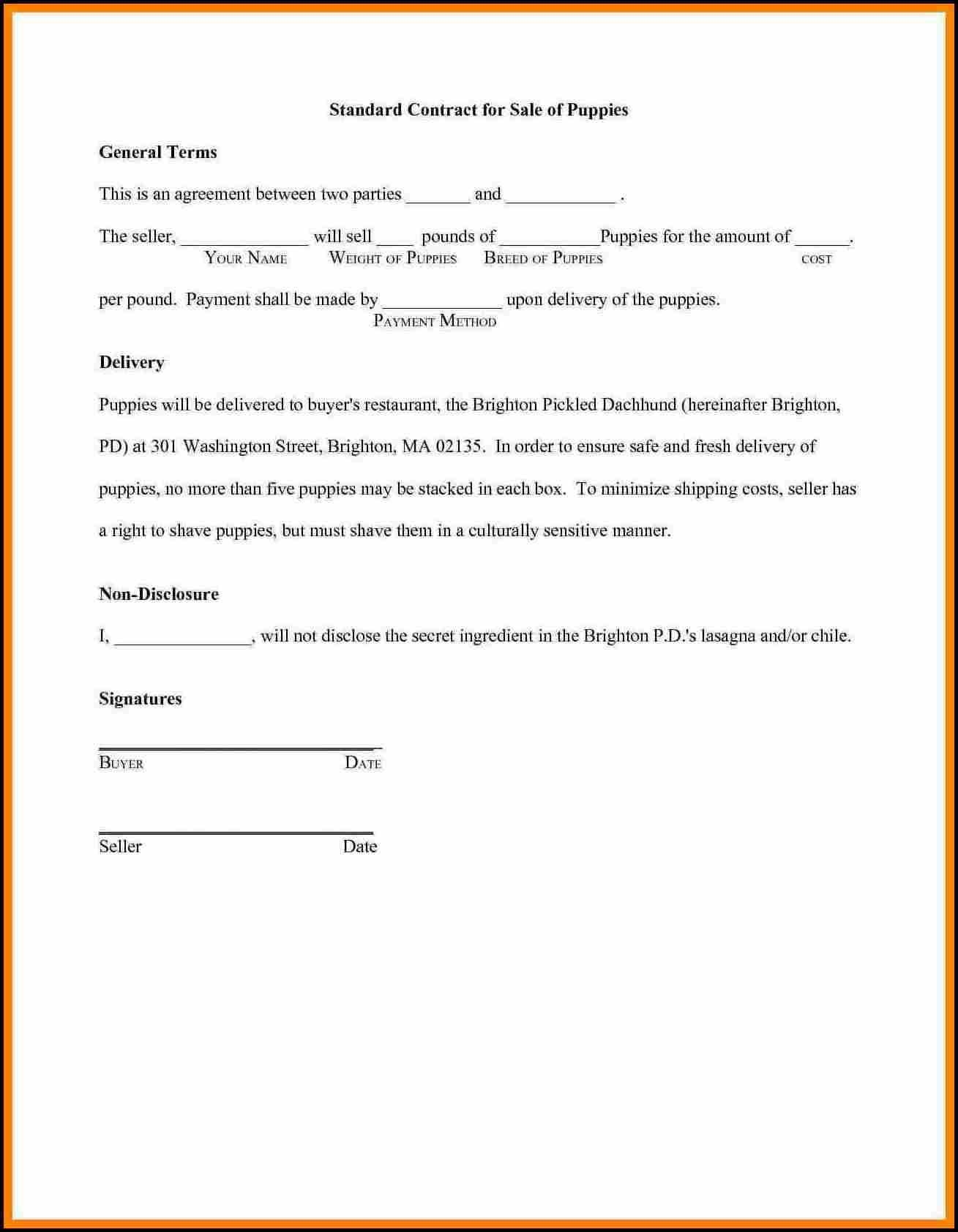 Business Agreement Between Two Parties Sample