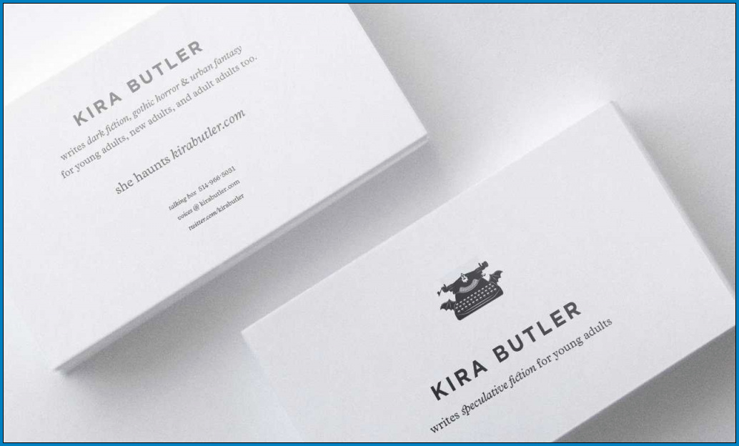 Business Card Template Example