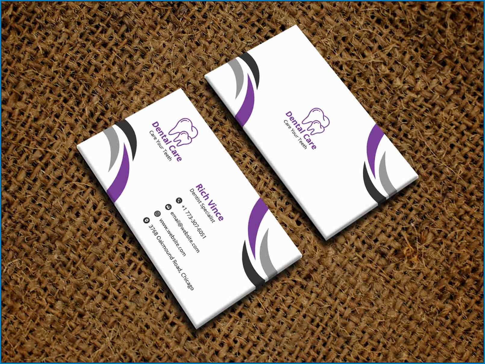 Business Card Template Sample