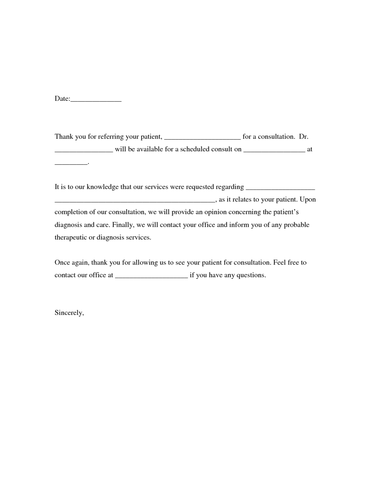 √ Business Referral Thank You Note Template