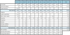 Basic Cash Flow Spreadsheet in Example Of Small Business Cash Flow Spreadsheet Sample Projection