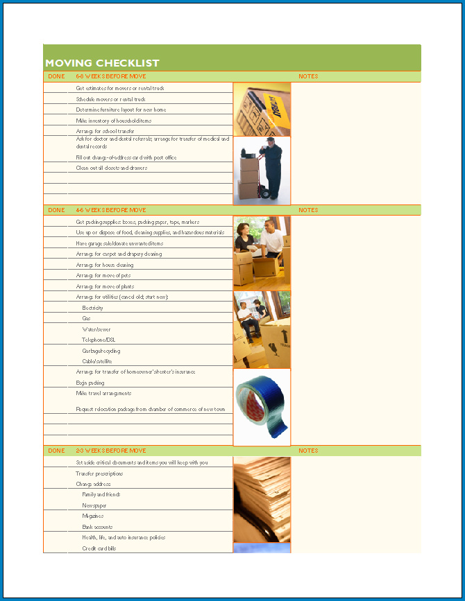 Free Printable Checklist Template In Excel Templateral