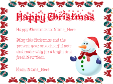 Christmas Theme Award Certificate Template Example