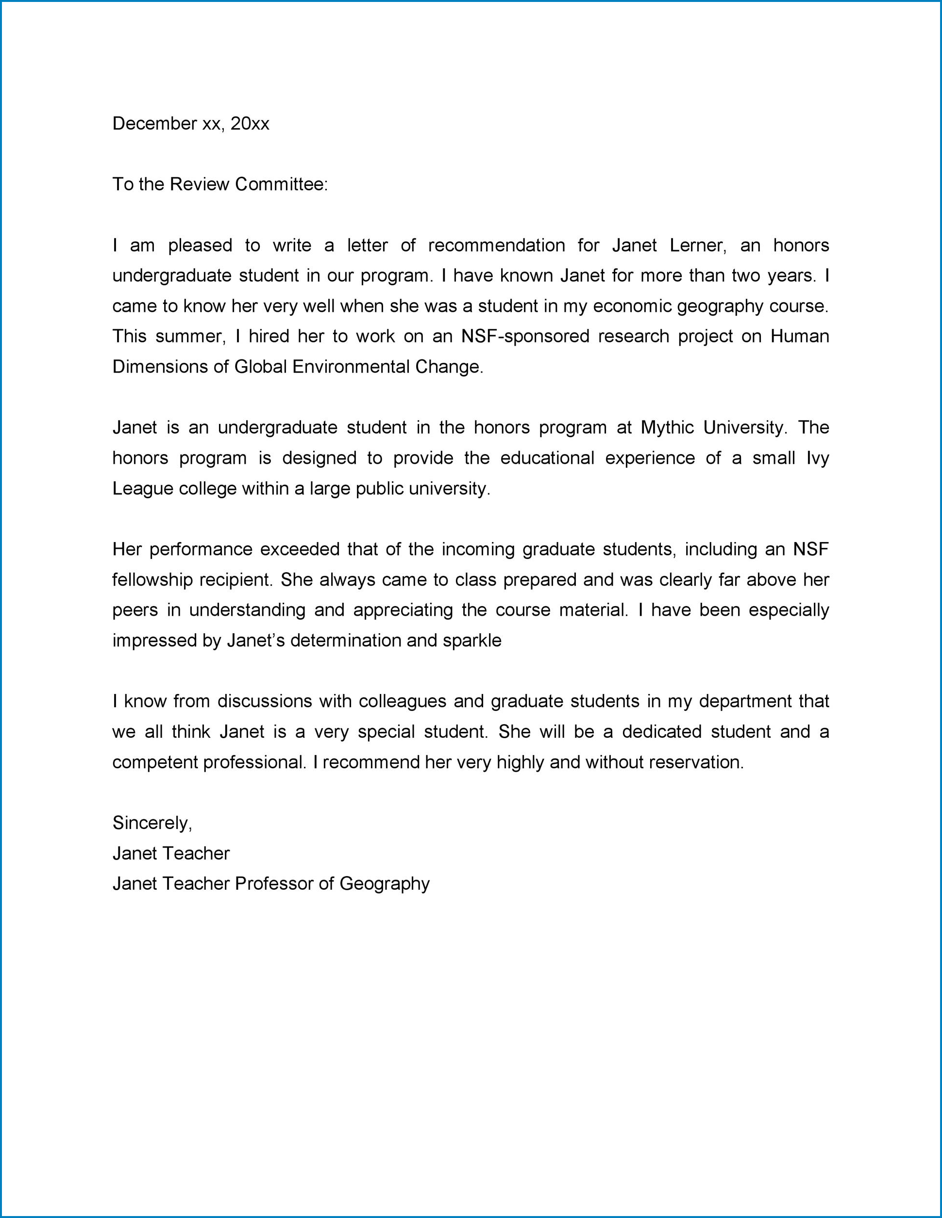 Sample Recommendation Letter For Teacher Colleague from www.templateral.com