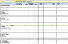 Sample Construction Estimate Spreadsheet regarding Construction Estimating Worksheets Excel Free Quantities And