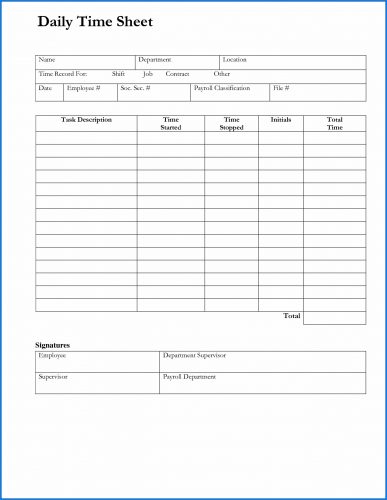 √ Free Printable Consultant Timesheet Template