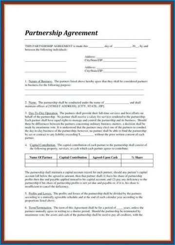 √ Free Contract Agreement Template Between Two Parties