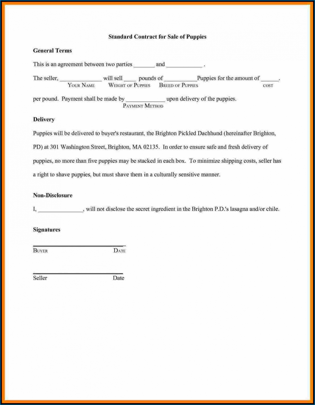 √ Free Printable Contract Between Two Parties