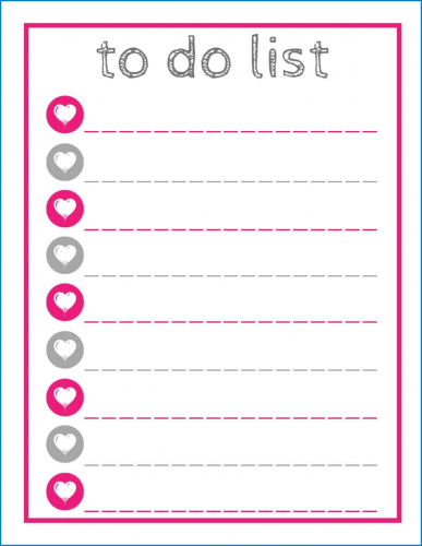 √ Free Printable Cute To Do List Template