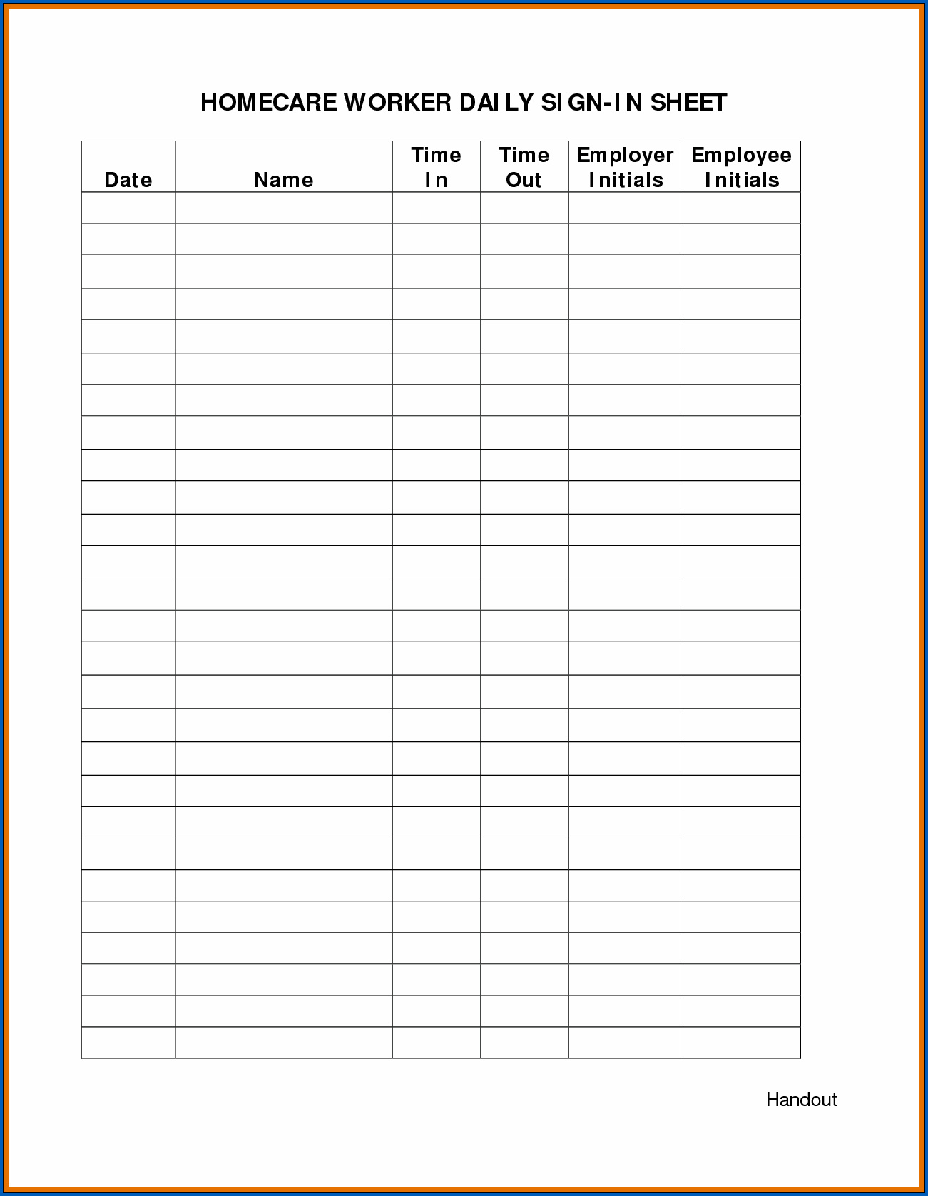 Daily Time Sheet PDF Example