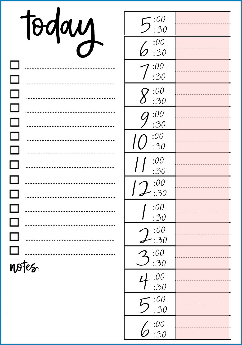 Daily To Do List Template Excel Example