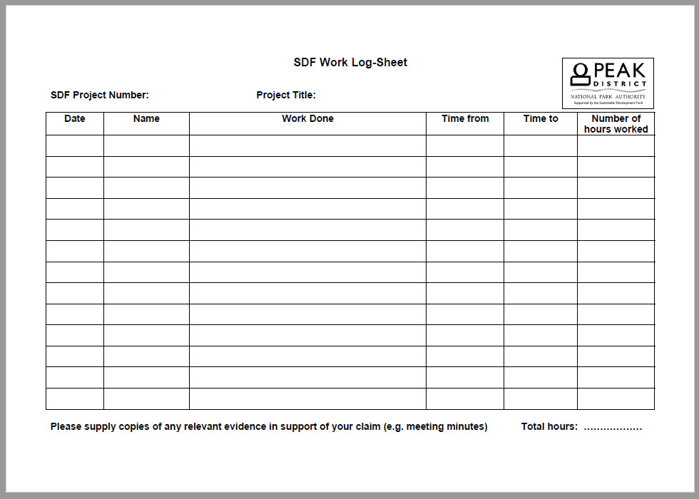  Free Printable Daily Work Log Template