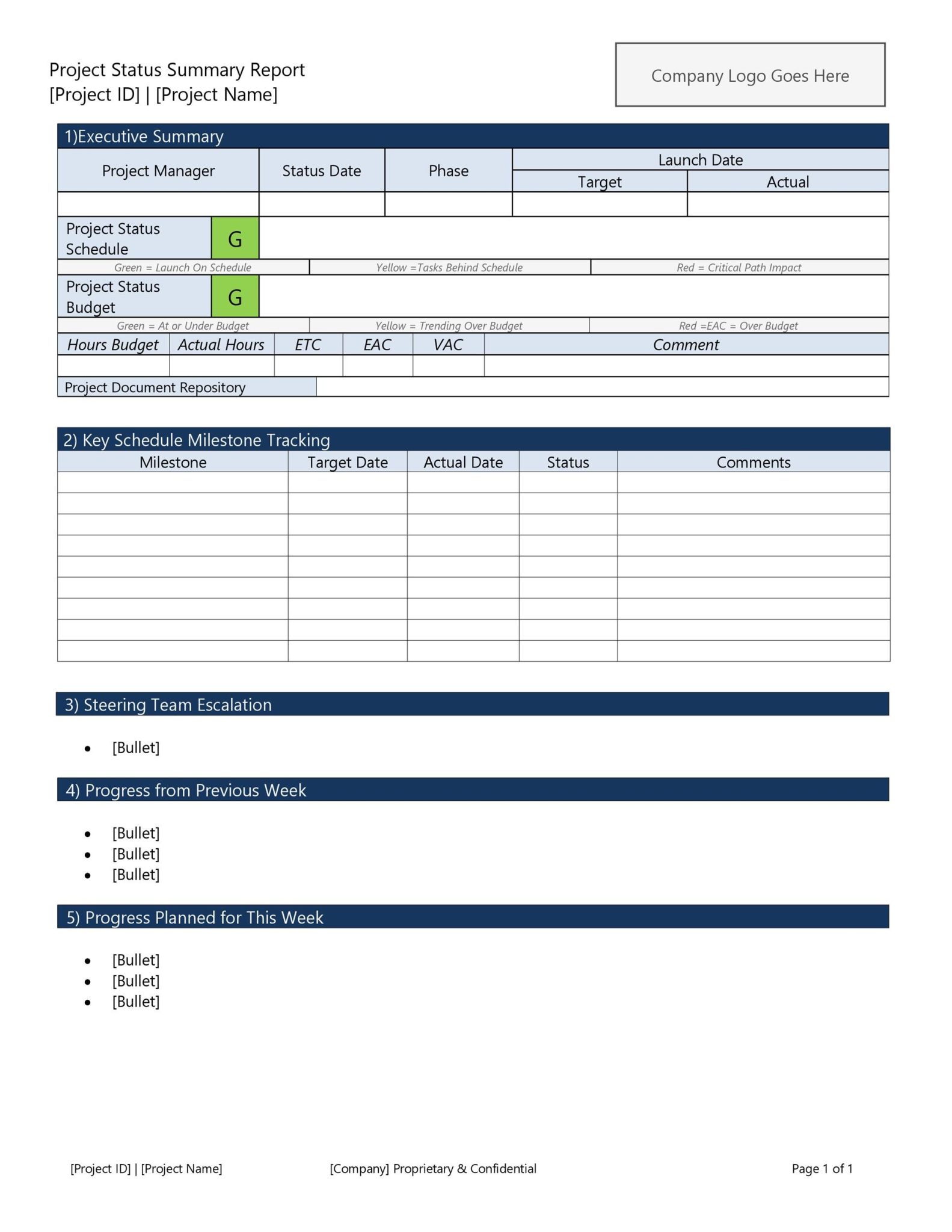 Daily Work Status Sheet Template Sample | Templateral