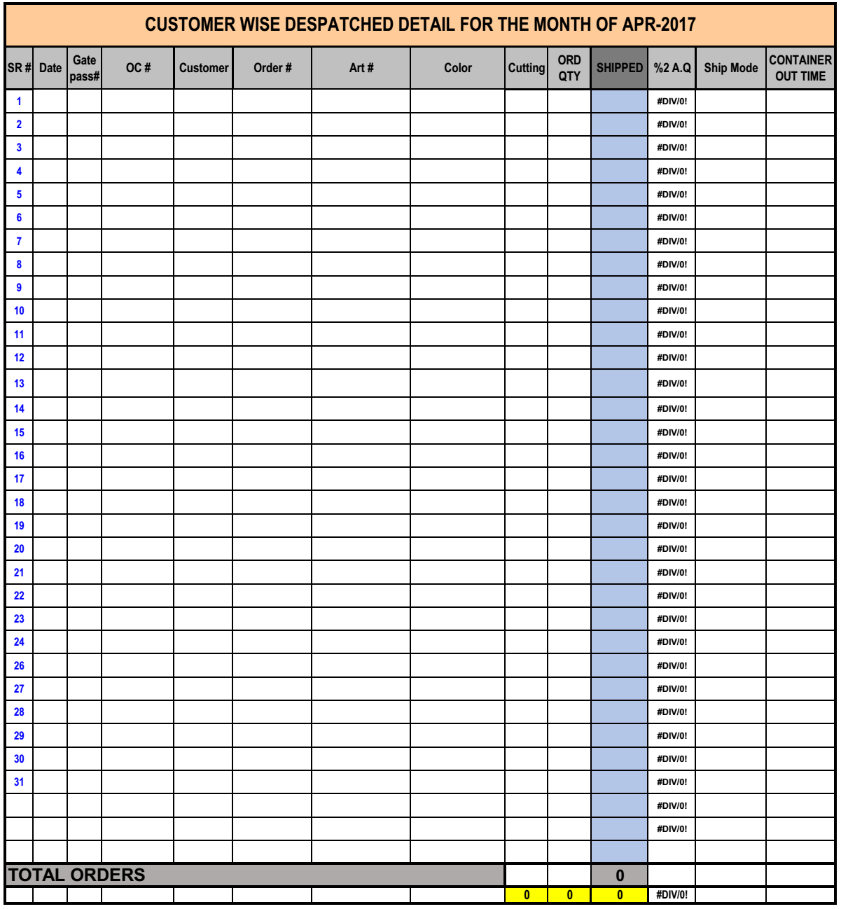 Dispatcher Logbook Template Sample