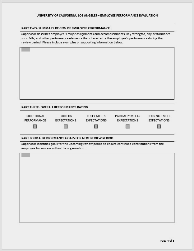 Free Printable Employee Review Template