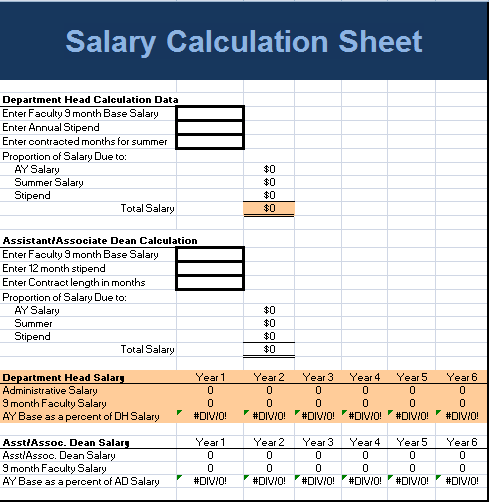 Employee Salary Calculation Sheet Template Sample