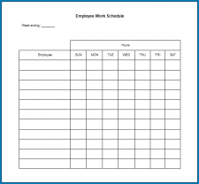 √ Free Printable Staff Schedule Template