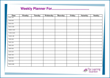 √ Free Printable 7 Day Schedule Template