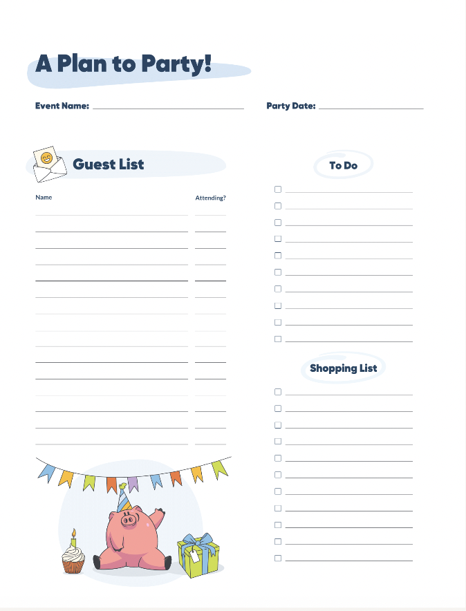 Example of Birthday Money Management Template