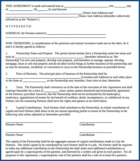 Example of Business Contract Template