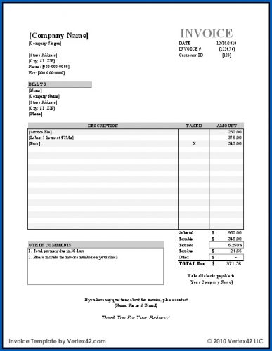 √ Free Customizable Business Receipt Template | Templateral