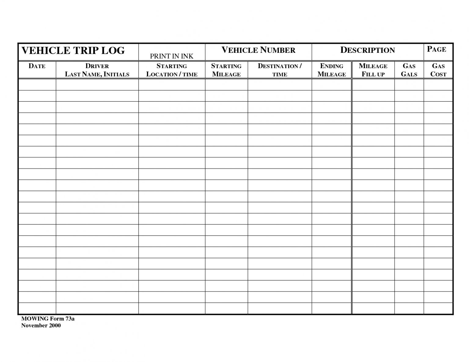 Free Vehicle Maintenance Log Templates Excel Sheet Car Truck Vehicle Service Log Book Template Example