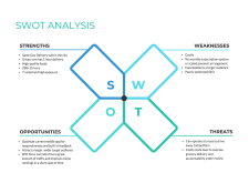 Example of Competitor Analysis Worksheet Using SWOT