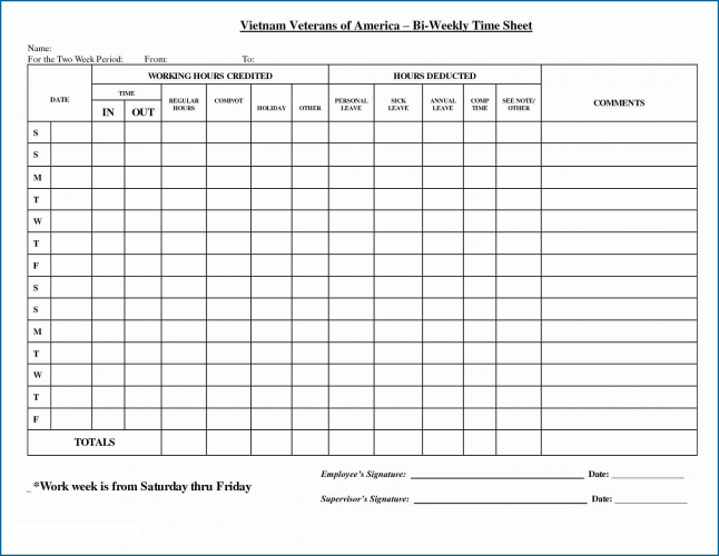 √ Excel Timesheet Template For Multiple Employees