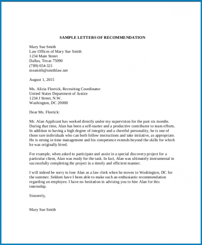 √ General Letter Of Recommendation Template 5690