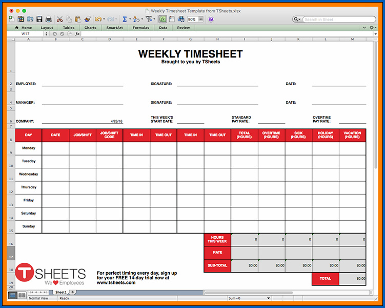  Free 4 Samples Of Google Sheets Timesheet Template