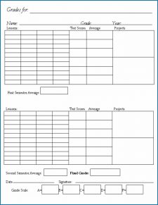 √ Free Printable Homeschool Report Card Template