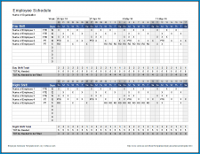 √ Free Printable Monthly Employee Schedule Template