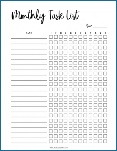 √ Free Printable Monthly To Do List Template