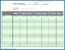 √ Free Printable Multiple Employee Timesheet Template