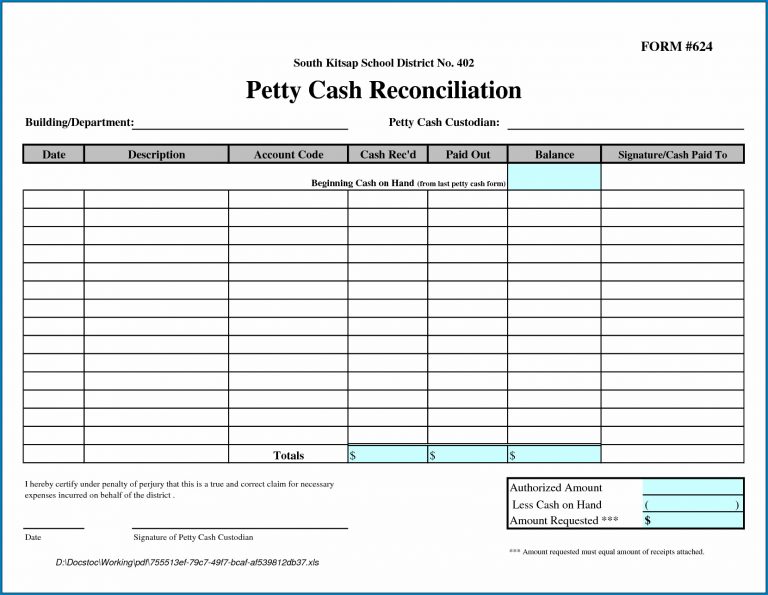 free-printable-petty-cash-reconciliation-form