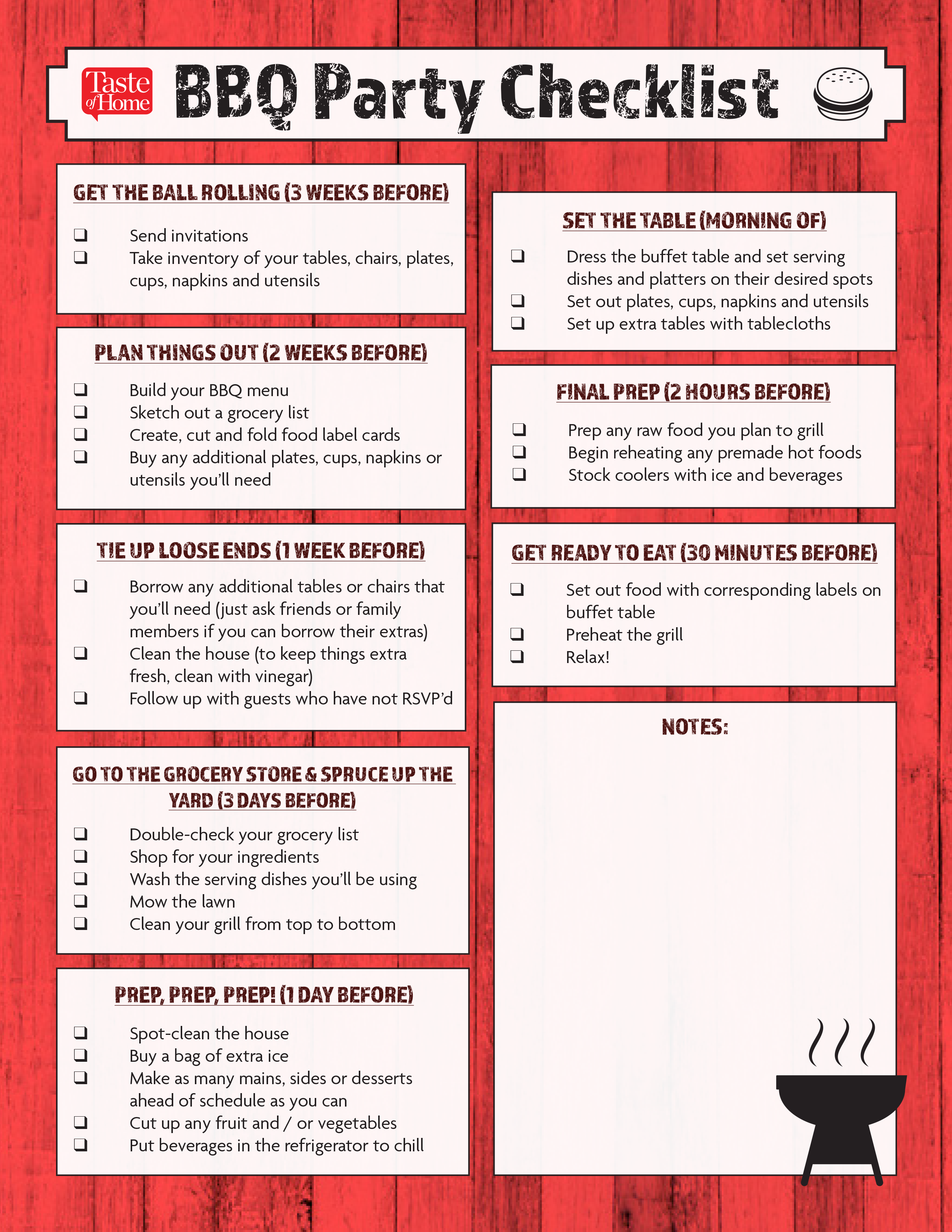 Example of Printable BBQ Party Budget Worksheet Template