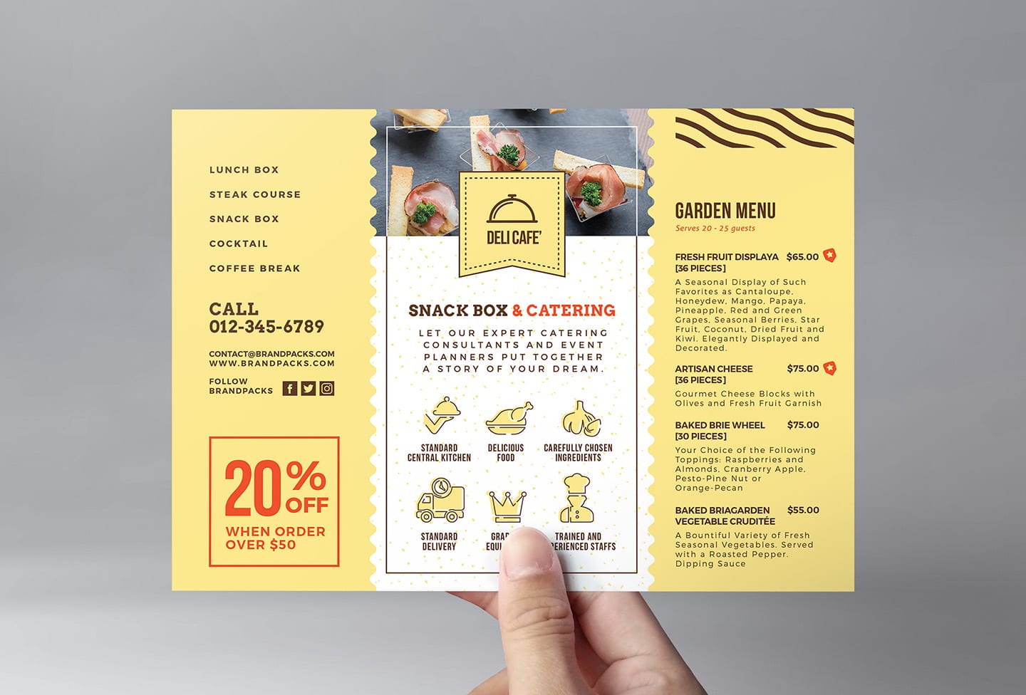 Example of Printable Catering Flyer Template