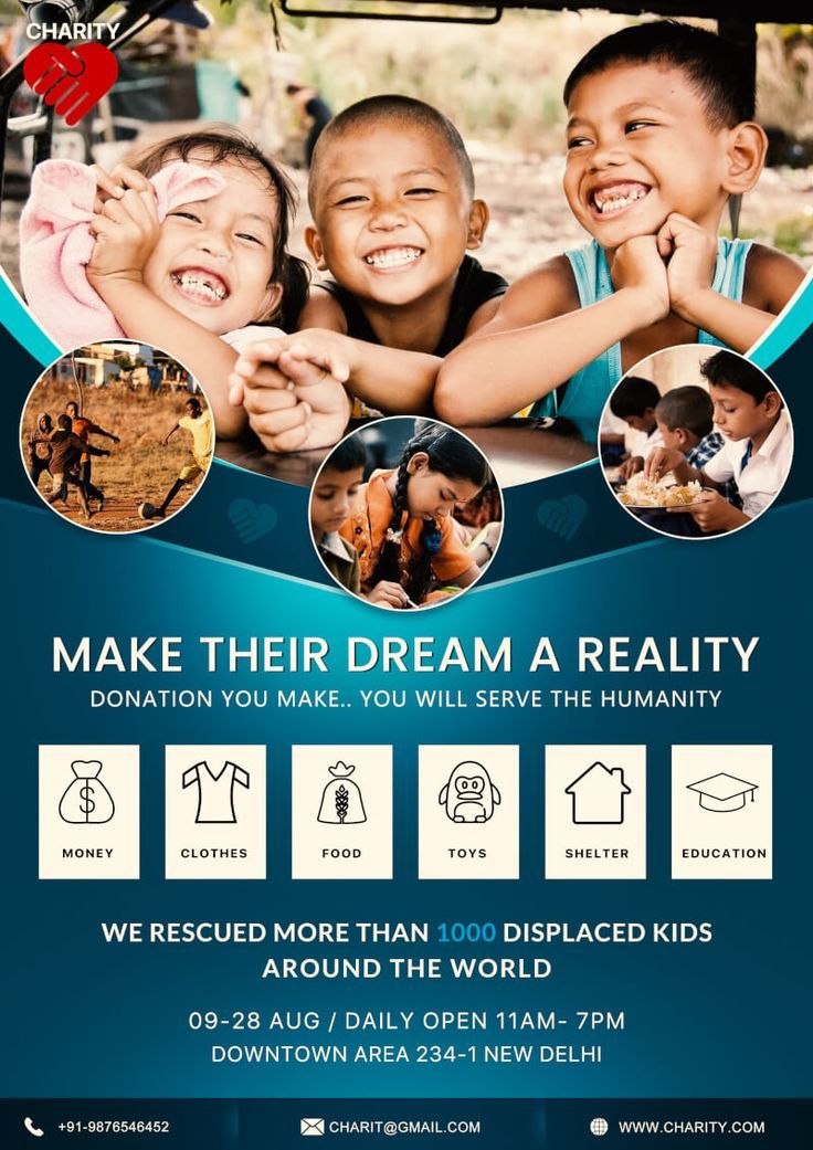 Example of Printable Charity Flyer Template