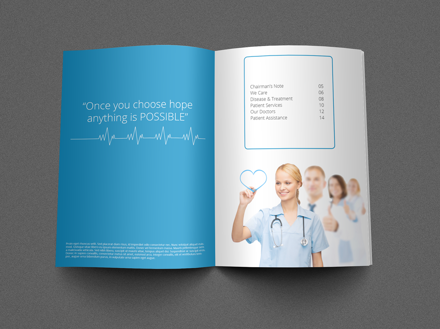 Example of Printable Medical Brochure Template