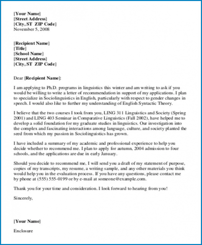 √ Free Printable Professional Letter Of Recommendation